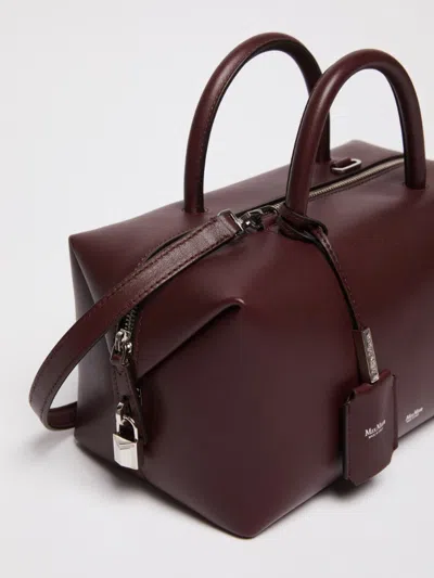 Max Mara Cross-body Bag With Detachable Strap And Top Handle In Red