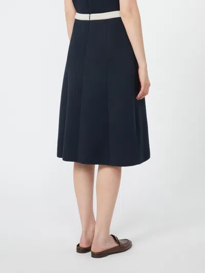 Max Mara Pleated Jersey Skirt
