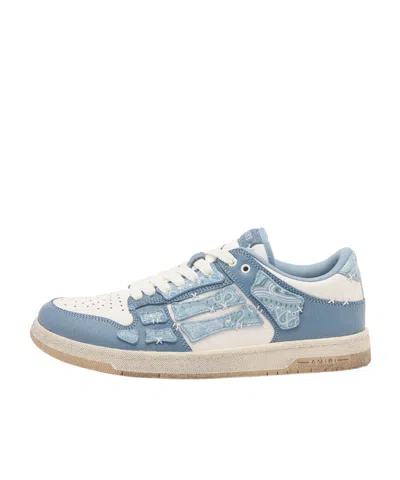 Amiri Low-top Bandana Skel Top Sneakers In Blue