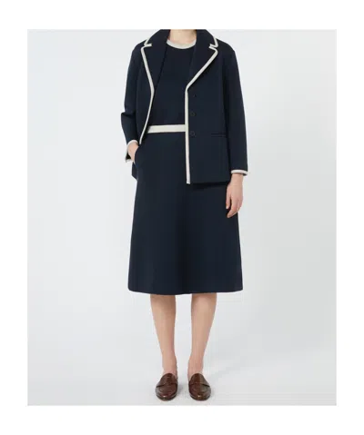 Max Mara Pleated Jersey Skirt