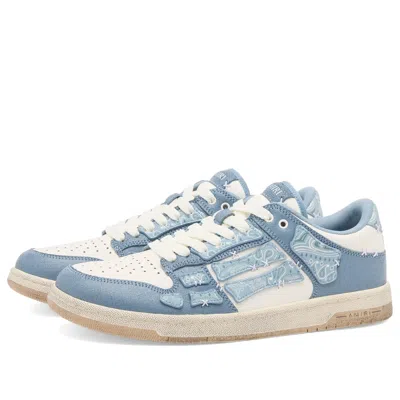 Amiri Low-top Bandana Skel Top Sneakers In Blue