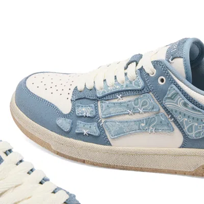 Amiri Low-top Bandana Skel Top Sneakers In Blue