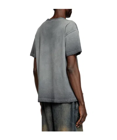 Diesel T-shirt With Phoenix Devoré