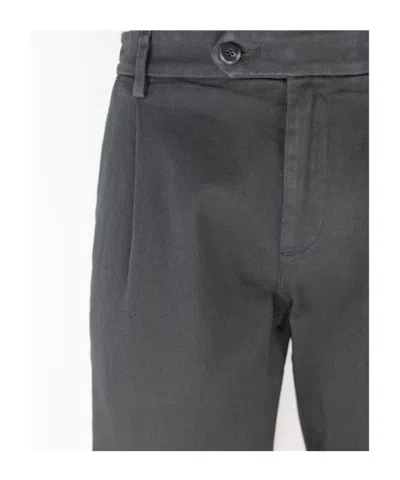Eleventy Black Cotton Trousers