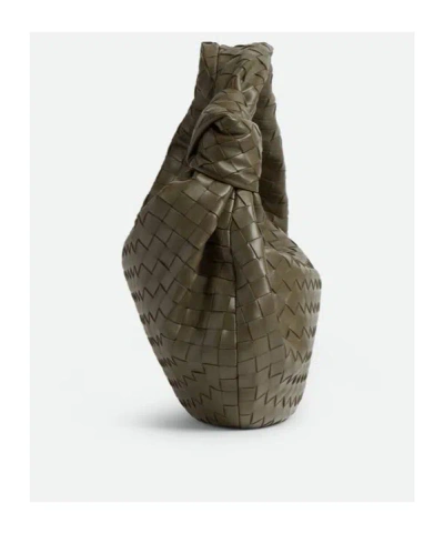 Bottega Veneta Leather Jodie Top-handle Bag In Green