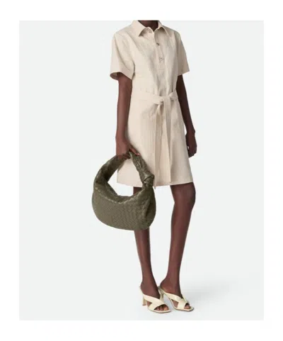 Bottega Veneta Leather Jodie Top-handle Bag In Green