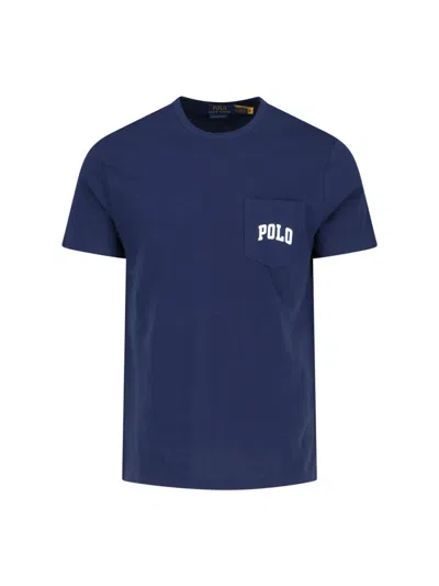 Polo Ralph Lauren Crew Neck Graphic Print Chest Pocket