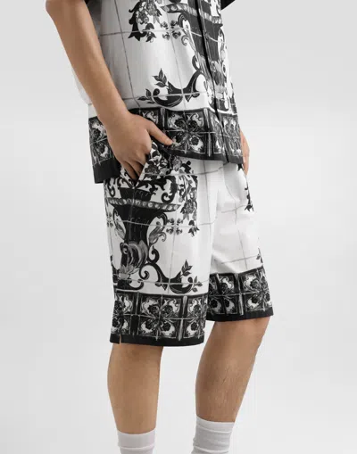 Dolce & Gabbana Majolica-print Poplin Trousers