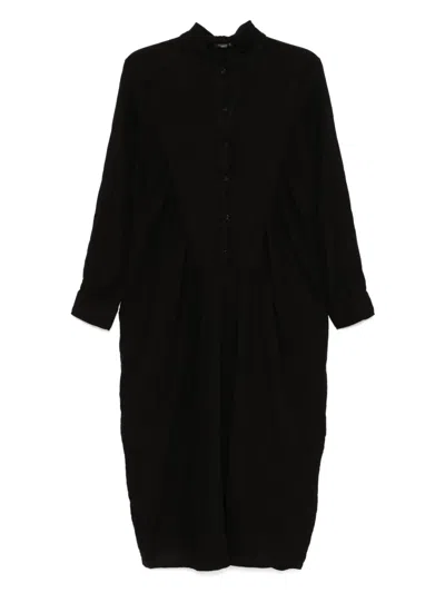 Transit Long Flared Dress In Black