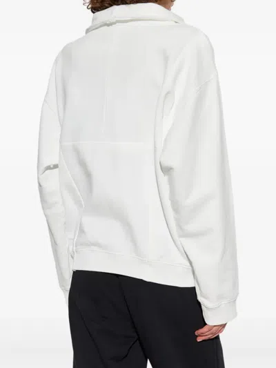 Mm6 Maison Margiela Drawstring Spread-collar Sweatshirt