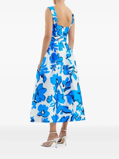 Rebecca Vallance Sapphira Midi Dress In Blue