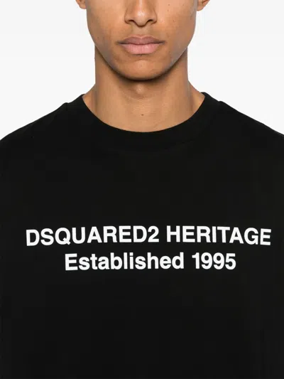 Dsquared2 Oversized Signature T-shirt In Black