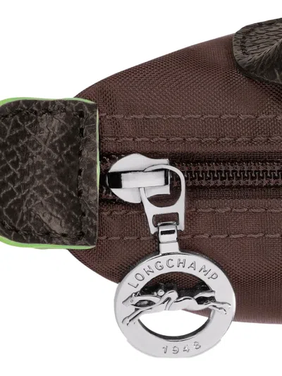 Longchamp Le Pliage Green Mocha Coloured Clutch Bag