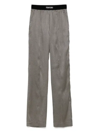 Tom Ford Polka Dot Signature Silk Pj Pants
