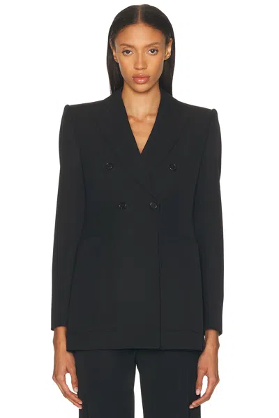 Chloé Single-breasted Wool Jacket In Green