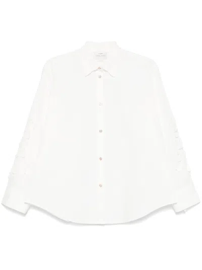 Forte Forte En Fleur Embroidered Poplin Shirt