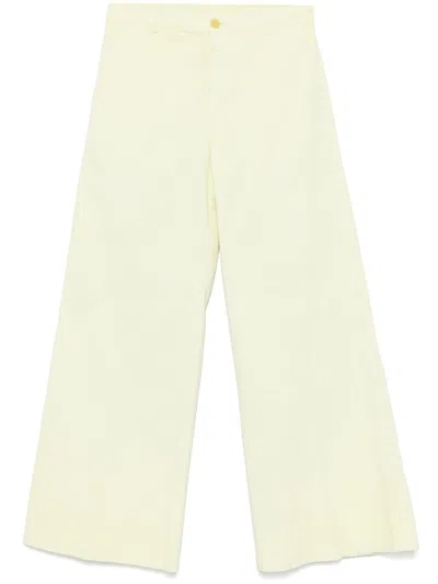 Shop Forte Forte Cotton Wide-leg Trousers