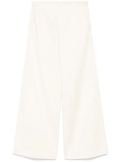 Forte Forte Wide-leg Cotton Trousers With Elastic Waistband