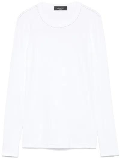 Fabiana Filippi Crewneck Cotton Knit Sweater