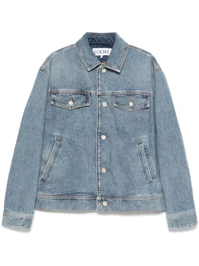 Loewe Anagram Cut-outs Denim Jacket