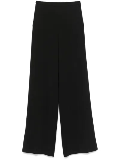 Forte Forte Straight Leg Trousers Elastic Waistband