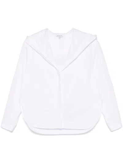 Alaïa Camicia Con Cappuccio In Popeline