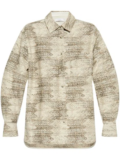 Iro Printed Overshirt In Textured Fabric