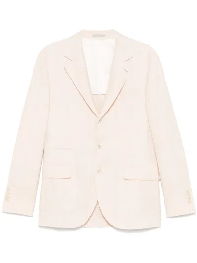 Brunello Cucinelli Light Pink Single-breasted Blazer