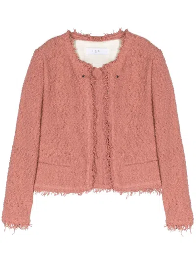 Iro Open-front Jacket With Fringed Edges