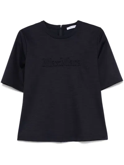 Max Mara Women Midnight Blue Wool Peter T-shirt