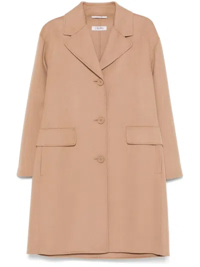 's Max Mara Wool Coat With Notched Lapels And Pockets