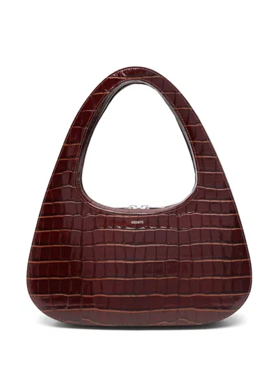 Shop Coperni Swipe Baguette Leather Shoulder Bag