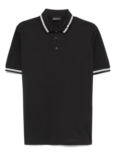 Emporio Armani Classic Piqué Polo Shirt With Polished Collar