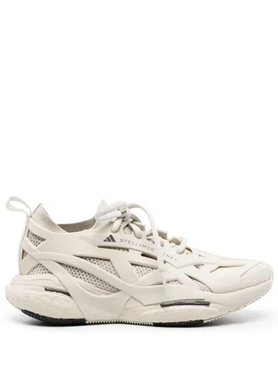 Adidas By Stella Mccartney Almond Toe Mesh Panelled Running Sneakers