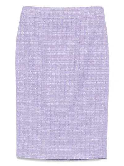 Shop Emporio Armani Tweed Skirt