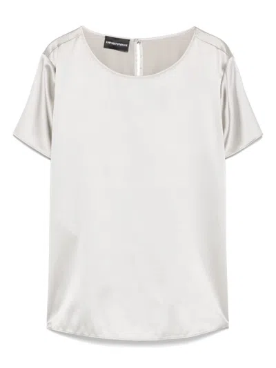 Shop Emporio Armani Silk Top