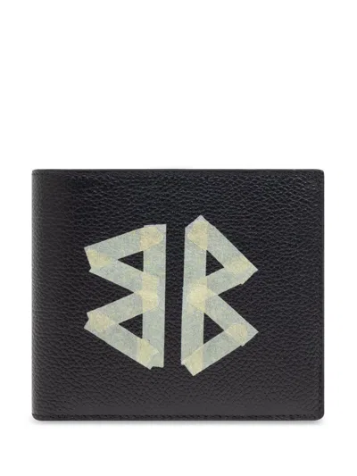 Balenciaga Cash Black Wallet In Grained Leather