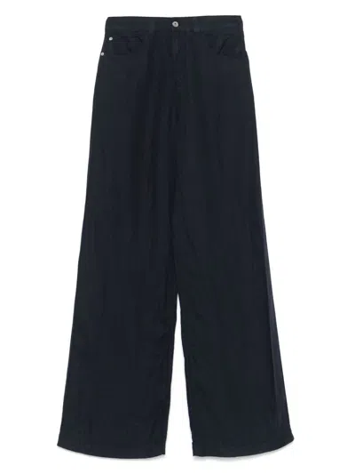 Emporio Armani High Waist Pleated Wide Leg Trousers