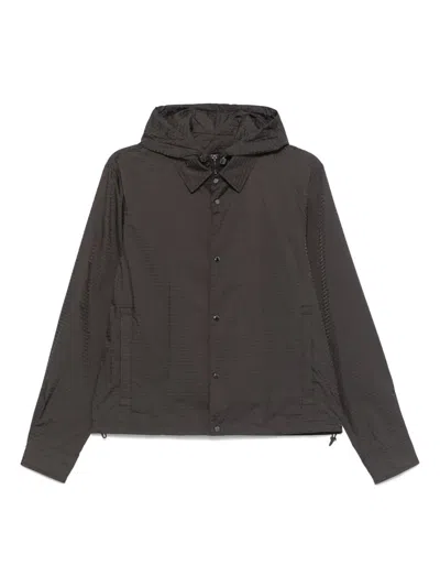Emporio Armani Adjustable Cuffs Hooded Jacket With Side Pockets