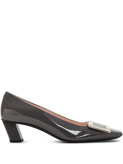 Roger Vivier Belle Vivier Patent Pumps With Metal Buckle