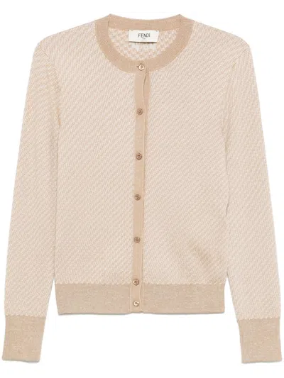 Fendi Ff Wool Cardigan