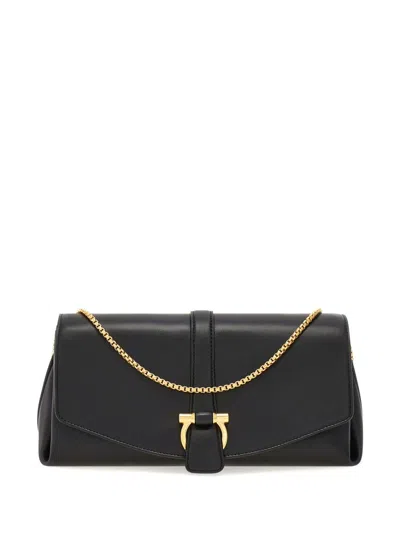 Ferragamo Medium Gancini Leather Shoulder Bag