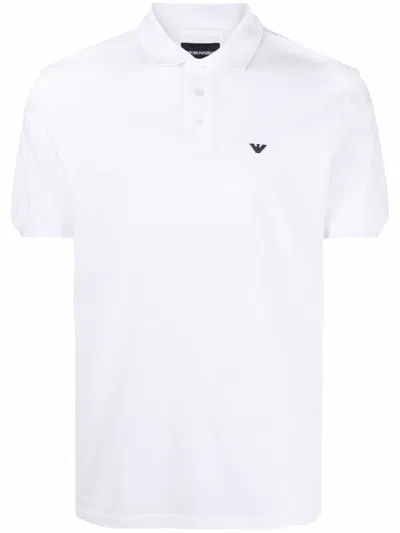 Emporio Armani Logo Embroidery Cotton Polo Shirt
