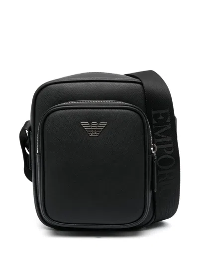 Emporio Armani Leather Crossbody Bag Adjustable Strap