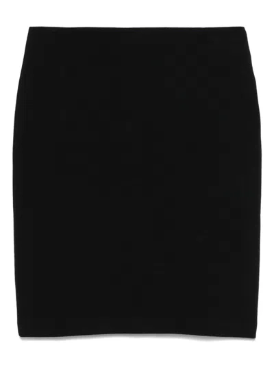 Emporio Armani Cotton Midi Skirt Back Slit