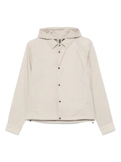 Emporio Armani Nylon Jacket With Adjustable Hem And Detachable Hood
