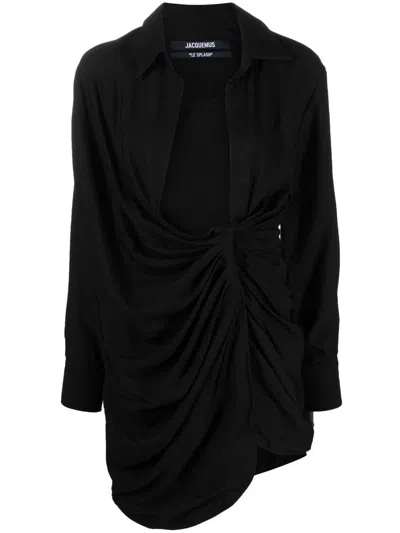 Jacquemus La Robe Bahia Viscose Jersey Mini Dress
