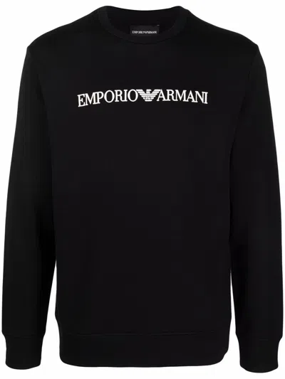 Emporio Armani Logo-print Crew-neck Sweatshirt