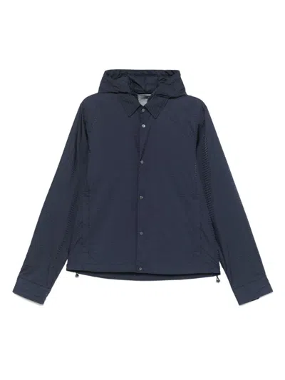 Emporio Armani Men's Blouson With Internal Nylon Bib Jacquard All-over Lettering