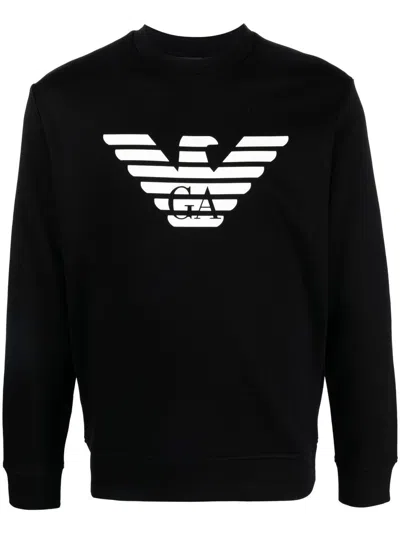Emporio Armani Cotton Blend Crewneck Sweatshirt